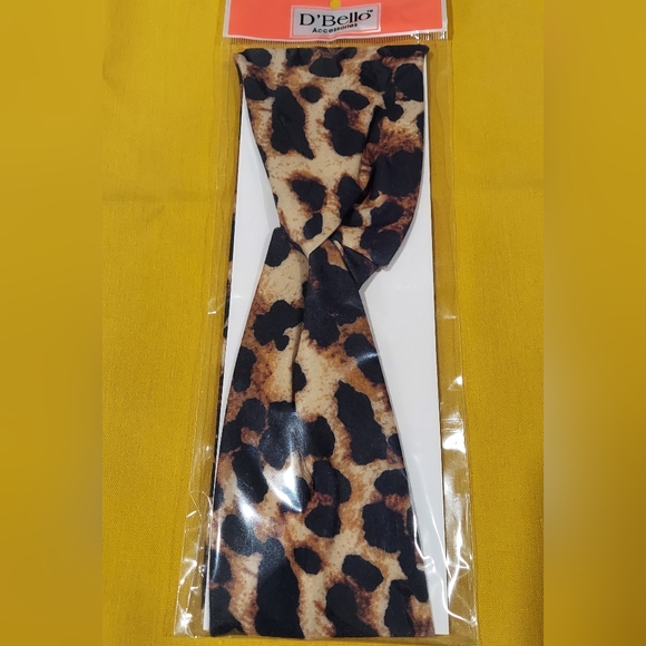 LEOPARD PRINT AND POLKA DOT BLACK & WHITE HEADBANDS - Picture 3 of 10